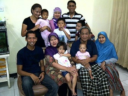 Me, my brothers, my sisters in law, my parents, my kids and my nephews and niece.. :)
